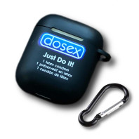 Чехол для AirPods 1/2 "Dosex Black" Чехол для AirPods 1/2 "Dosex Black"